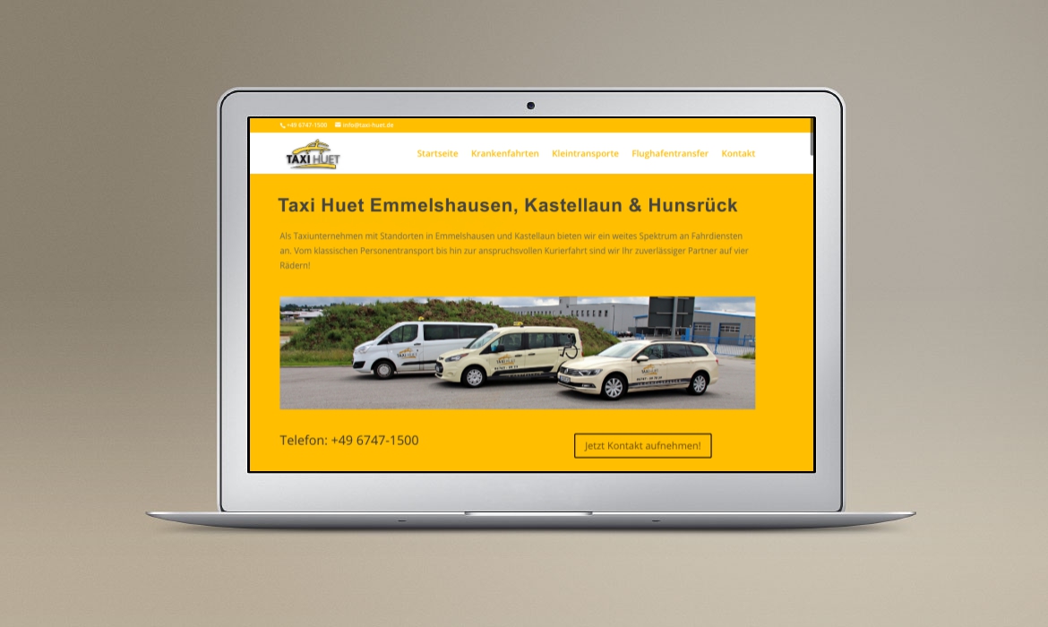 Taxi Homepage Landingpage